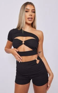 Mini Short Texturé Noir -Pas Cher Tendance Charme Magasin 85330eb0ede6892fa79ab0b2dd9d8d9a95ca7ae6 cna0730 4