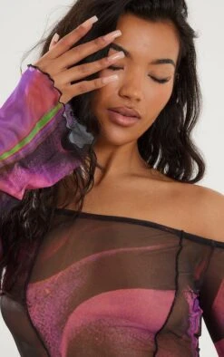 Top En Mesh Imprimé Abstrait Rose à Col Bardot 8 Top En Mesh Imprimé Abstrait Rose à Col Bardot -Pas Cher Tendance Charme Magasin 87f1df16d6f9541b13ec2c45415d51de8e4685de cnd2869 4