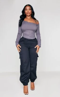 Shape Top Long Côtelé Gris Anthracite à Col Bardot Et Manches Froncées 6 Shape Top Long Côtelé Gris Anthracite à Col Bardot Et Manches Froncées -Pas Cher Tendance Charme Magasin 88d1e27de6981a737e212ac8ddd0e14ca0328e67 cnd2608 3