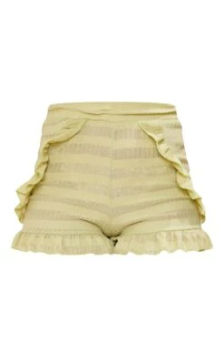 Mini Short Texturé Chartreuse à Volants -Pas Cher Tendance Charme Magasin 8da04976810fdb341ccb073ec8d80c33a19c07a7 cne4336 6