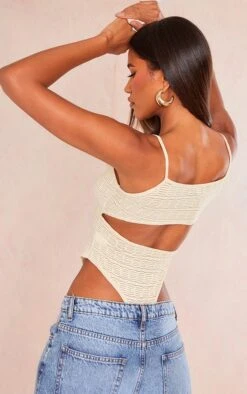 Logic Body Texturé Gris Pierre Ouvert Dans Le Dos à Bretelles