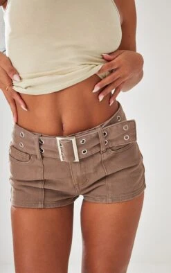 Mini-short En Jean Marron Délavé à Ceinture Et Oeillets -Pas Cher Tendance Charme Magasin 958f57e12fea3f0dd5e5064b2b4ad8593c8859cc cnc2024 5
