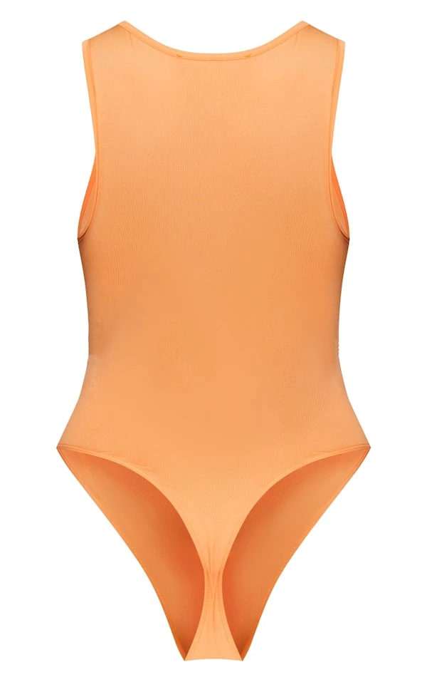 Body Basique Moulant Orange à Dos Nageur 6 Body Basique Moulant Orange à Dos Nageur – Image 6