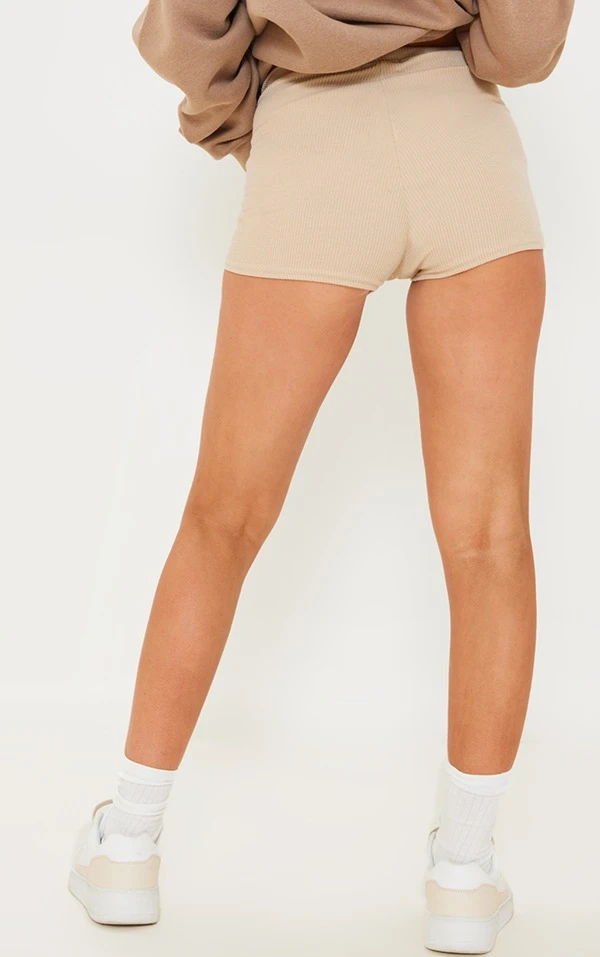 Logic Mini Short Côtelé Crêpé Gris Pierre 3 Logic Mini Short Côtelé Crêpé Gris Pierre – Image 3