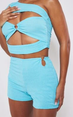 Mini-short Texturé Bleu Turquoise -Pas Cher Tendance Charme Magasin a60dd1fec08b95290eb7457c9a6850c49610dd16 cnd4734 5