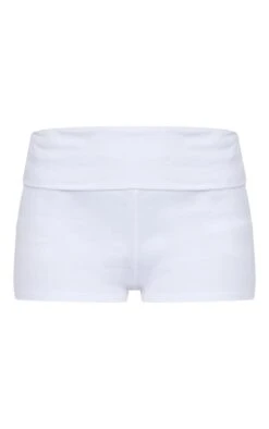 Mini Short En Coton Blanc à Rabat Sur La Taille -Pas Cher Tendance Charme Magasin a9319b16306f55fd943181287247eab512088497 cnd9984 6