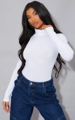 Essentiel Body Col Roulé Blanc