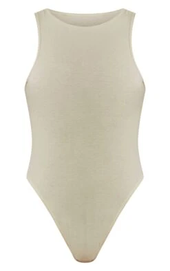 Body Basique En Coton Vert Pâle à Dos Nageur -Pas Cher Tendance Charme Magasin ace67e32a911eab19a5d601c150b92210abdd695 cne3259 5