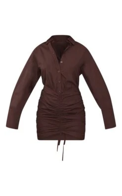 Robe Moulante Style Chemise Oversize Froncée Chocolat 9 Robe Moulante Style Chemise Oversize Froncée Chocolat -Pas Cher Tendance Charme Magasin ae76603cc5328e993ac988474e54ff7f17df17b7 cnb8479 5