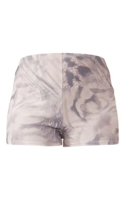 Mini Short Côtelé Doux Gris à Imprimé Animal Délavé -Pas Cher Tendance Charme Magasin b8fef6d4beeb83f2dd424afd5e8e14181931bb7c cne8334 6