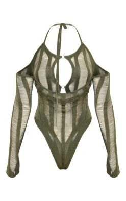 Body En Maille Tricot Ajourée Kaki à Détail Anneau -Pas Cher Tendance Charme Magasin c0009ada41e4e0525d4e1ffe5eca7106c399d0b4 cnc8719 6