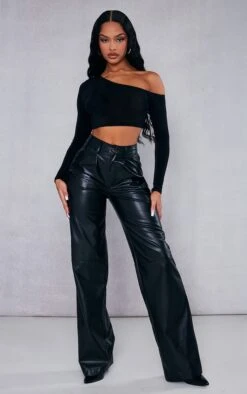 Crop Top Asymétrique Noir En Acétate Moulant 7 Crop Top Asymétrique Noir En Acétate Moulant -Pas Cher Tendance Charme Magasin c3d43c95f3ab05ad466a3a49c50378e88bf241d7 cnc8957 3