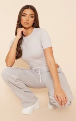 Body Gris Clair Délavé à Manches Courtes -Pas Cher Tendance Charme Magasin c46ae962884905c872cfb90d07f9396a148ca481 cnd4630 3