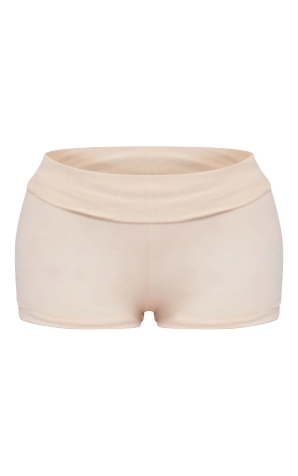 Mini-short Côtelé New Nude Contrastant Replié 6 Mini-short Côtelé New Nude Contrastant Replié – Image 6