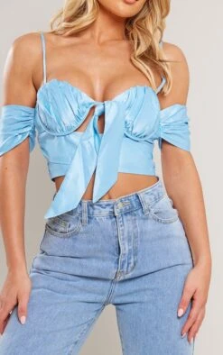 Bralette Satinée Bleu Cendré à Col Bardot Avec Noeud Et Buste Froncé 8 Bralette Satinée Bleu Cendré à Col Bardot Avec Noeud Et Buste Froncé -Pas Cher Tendance Charme Magasin ca311b32482579916c93a6f82bb723baa9d42af1 cnd6193 4