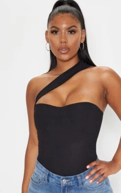 Body Côtelé Noir à Lanière Asymétrique 9 Body Côtelé Noir à Lanière Asymétrique -Pas Cher Tendance Charme Magasin cc554bb9f438bcd00dbd9a95b84e5bcff03f3517 cmc6658 5