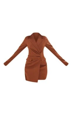 Robe Blazer Café Au Lait Foncé En Maille Tissée à Poches Et Taille Froncée 9 Robe Blazer Café Au Lait Foncé En Maille Tissée à Poches Et Taille Froncée -Pas Cher Tendance Charme Magasin d04bf63038c7611ab909c657586632864e9267ee cnc2990 5