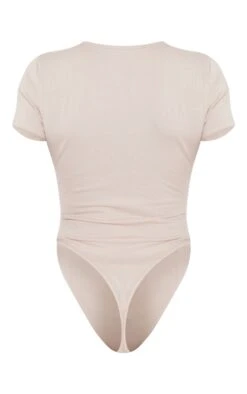 Body En Coton Gris Pierre à Manches Courtes -Pas Cher Tendance Charme Magasin d2f461c58eeb74df09d4cf791808eada7d79f9b5 cna4346 6