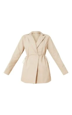 Robe Blazer Tissée Gris Pierre à Manches Longues Et Cordons Resserrables à La Taille -Pas Cher Tendance Charme Magasin d505f7fab36ba8a78e36f0ed937291540e106276 cmt9651 5