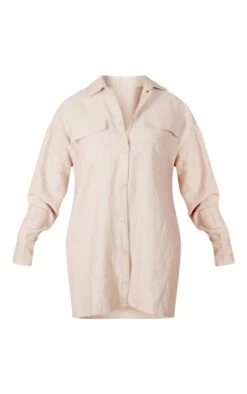 Robe Chemise Oversize Gris Pierre à Boutons-pression -Pas Cher Tendance Charme Magasin d54c0b85e2c06898c3ad2e44808134e2ba7d7a69 cnc6999 5