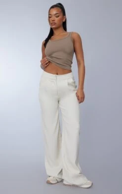 Débardeur Côtelé Café à Détail Contours Et Col Rond 7 Débardeur Côtelé Café à Détail Contours Et Col Rond -Pas Cher Tendance Charme Magasin d7de11cda305ad309012232969145c2bfc940cf9 cnc5413 3