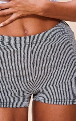Logic Mini Short Gris En Maille Côtelée Bicolore -Pas Cher Tendance Charme Magasin da1c5cebe774d5a51ead5adce57776ec51112b1f cnd9337 5