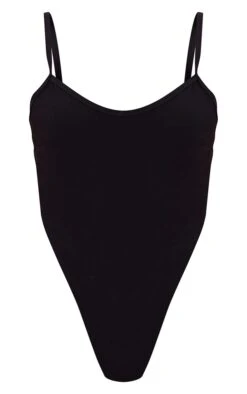 Body échancré En Maille Tissée Stretch Noire à Bretelles 10 Body échancré En Maille Tissée Stretch Noire à Bretelles -Pas Cher Tendance Charme Magasin e055b98721380487dd2a9bb055466321dd74b675 cmz4249 5