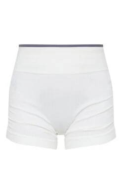 Mini-short Crème Côtelé à Contours Contrastants Froncé Sur Le Côté -Pas Cher Tendance Charme Magasin e886e0c0e9228fd60f58c5807a6e6cef54f1da65 cne0161 6