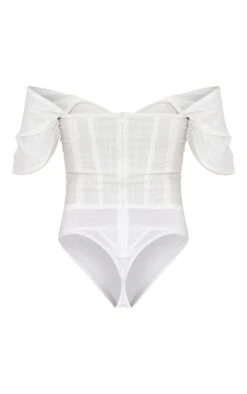 Body Corset Effet Lin Blanc à Buste Drapé -Pas Cher Tendance Charme Magasin ea3b7c9d7758ef43edb01725eccdcf5177ecdf80 cmq8003 6