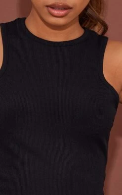 Débardeur Noir Profond Côtelé à Dos Nageur -Pas Cher Tendance Charme Magasin ec407f7060ece80e4daa5b752ada9982a5979365 cmu8210 4