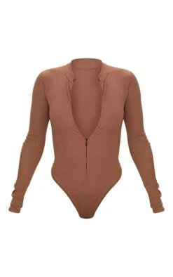 Logic Body Manches Longues Marron à Zip -Pas Cher Tendance Charme Magasin f09a63e4210b41d37beb807e417d135853ed4b15 cmo5959 5