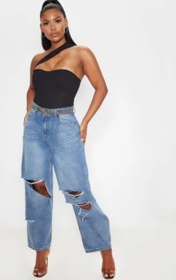 Body Côtelé Noir à Lanière Asymétrique 8 Body Côtelé Noir à Lanière Asymétrique -Pas Cher Tendance Charme Magasin f36ae8d9676bb84f9df1a3216b961d18947292ff cmc6658 4