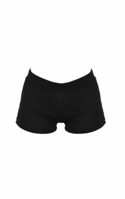 Mini Short Taille Basse Finement Côtelé Noir Transparent -Pas Cher Tendance Charme Magasin f38633595b5da95b007df4ec1d4a82118a3e8bf5 cne4337 6