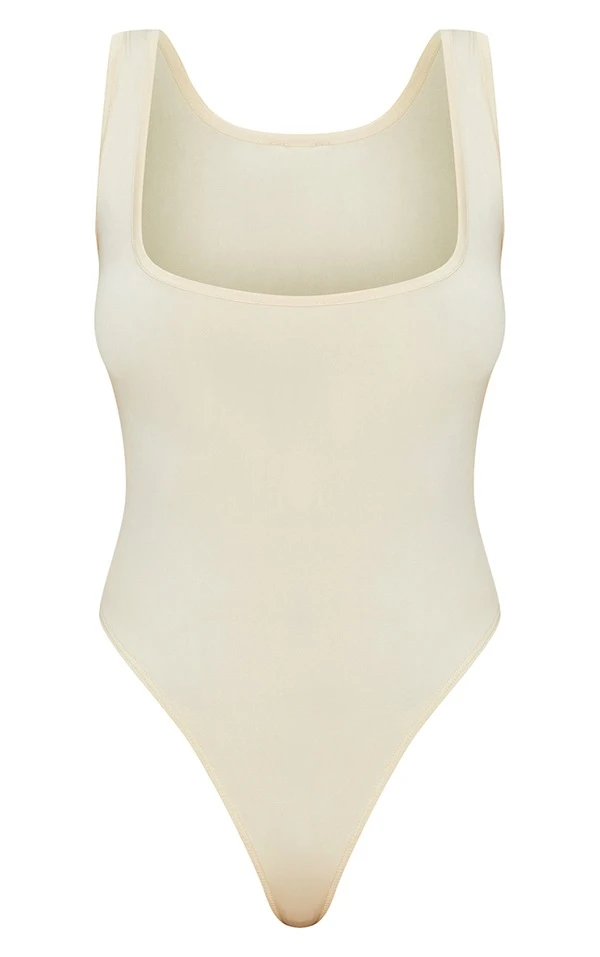 Body Moulant Gris Pierre à Col Rond 5 Body Moulant Gris Pierre à Col Rond – Image 5