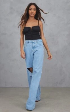 Body Froncé En Mesh Noir Sans Manches -Pas Cher Tendance Charme Magasin f5eaf0b8954e13459e32229fcf317c25853a78f3 cnd6382 3