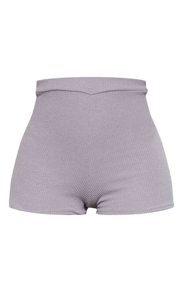 Logic Mini Short Côtelé Crêpé Gris Clair 6 Logic Mini Short Côtelé Crêpé Gris Clair – Image 6