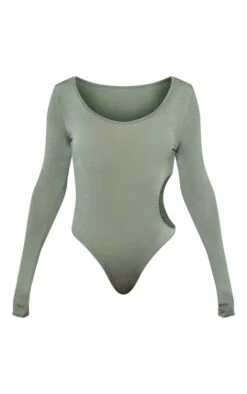 Body Moulant Kaki à Manches Longues Et Côté Découpé -Pas Cher Tendance Charme Magasin fd3be3e88d73c032794bd55431ffb38fd438c4ed cnd6137 5